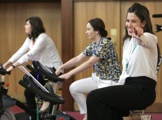 Tijekom trajanja kongresa, sudionici su aktivno biciklirali kako bi ukazali na važnost tjelesne aktivnosti